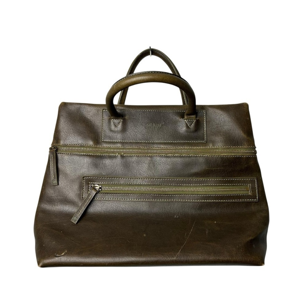 Matt & Nat Vegan Leather Large Hand Bag Brown